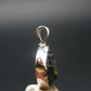 Extremely Rare Rough Grandidierite Silver Pendant From Madagascar - 0.9" - 1.39 Grams