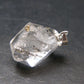 Fine Natural Herkimer Diamond Silver Pendant From New York - 0.9" - 3.79 Grams
