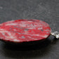 Rare Red Cinnabar Cinabar Pendant From Peru - 1.3"