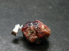 Rare Zircon Crystal Silver Pendant From Tanzania - 0.9" - 3.49 Grams