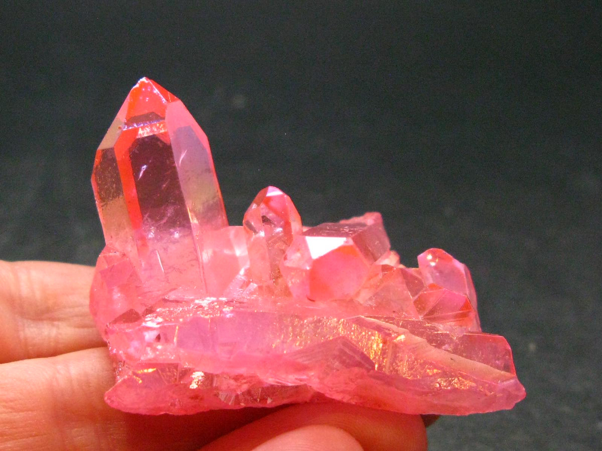 Aura Quartz Cluster From Brazil - 1.2" - 35.38 Grams