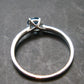 Facetted Blue Topaz Sterling Silver Ring With CZ - 1.65 Grams - Size 9