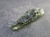 Rare Moldavite Tektite Raw Piece From Czech Republic - 1.6" - 4.61 Grams