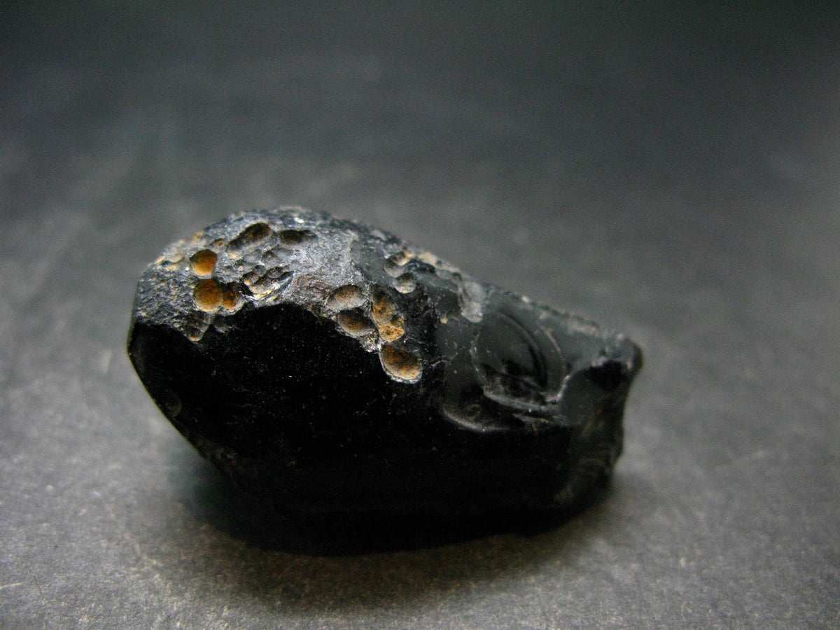 Rare Large Black Tibetan Tektite Raw Piece from Tibet - 1.7" - 27.47 Grams
