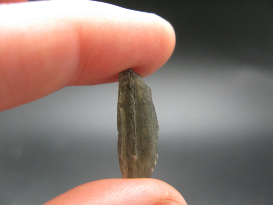 Moldavite Tektite Raw Piece from Czech Republic - 0.8" - 4.45 Carats - 0.89 Grams