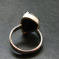 Unpolished Elite Shungite Silver Ring from Russia - Size 7 - 4.59 Grams