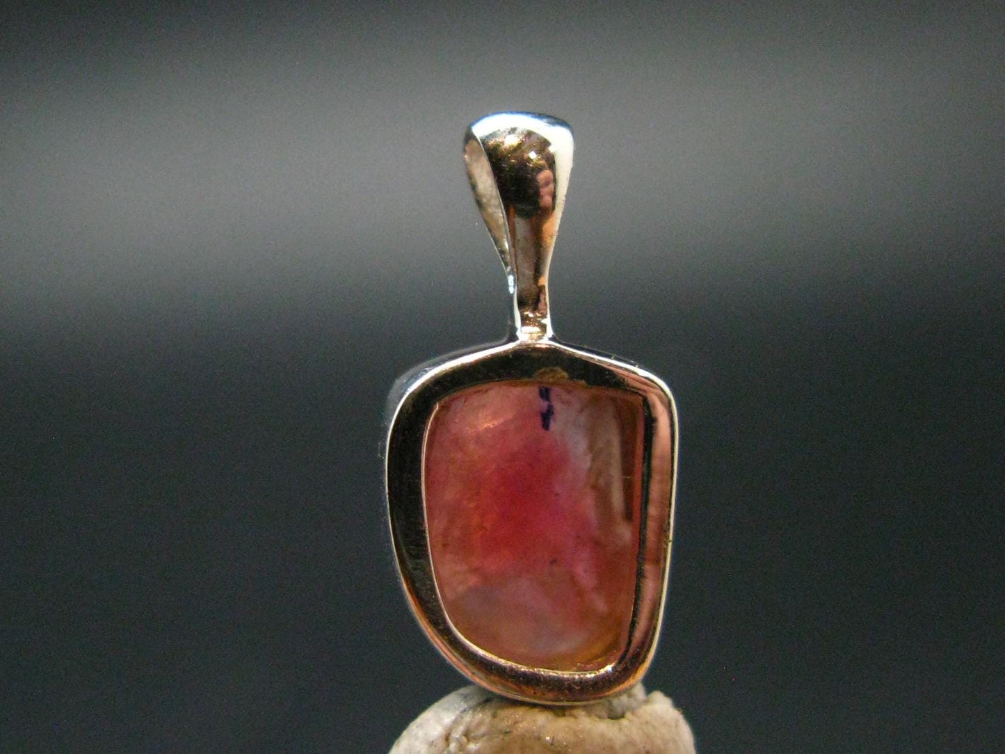 Rare Large Pezzottaite Pink Beryl 925 Silver Pendant from Madagascar - 6.80 Carats - 0.7"
