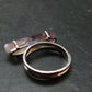 Vera Cruz Amethyst Silver Ring From Mexico - Size 7 - 4.42 Grams