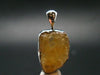 Large Natural Agni Gold Danburite Sterling Silver Pendant from Tanzania - 1.1" - 3.17 Grams