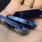 Lot of 3 Natural Sodalite Pencil Point Pendants from Brazil