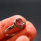 Pink Tourmaline Silver Ring From Brazil - 2.16 Grams - Size 6