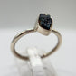 Grandidierite Ring Raw Blue Green Gemstone Silver Ring Minimalist Crystal Jewelry Gift