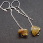 Rare Herderite Crystal Silver Earrings from Brazil - 1.43 Grams