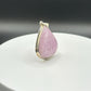 Natural Pink Kunzite Sterling Silver Charm | Heart-Soothing Crystal Jewelry