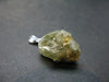 Green Apatite Crystal Silver Pendant From Portugal - 1.1" - 4.32 Grams