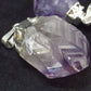 Lot of 3 Natural Raw Amethyst Pendants from Brazil - 24.5 Grams