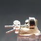 Phenakite Phenacite Sterling Silver Stud Earrings from Nigeria - 1.00 Grams
