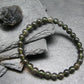 Agni Manitite Cintamani Stone Tektite Genuine Bracelet ~ 7 Inches ~ 6mm Round Beads