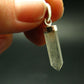 Gem Libyan Desert Glass Tektite Pendant Sterling Silver from Libya - 1.3" - 2.12 Grams