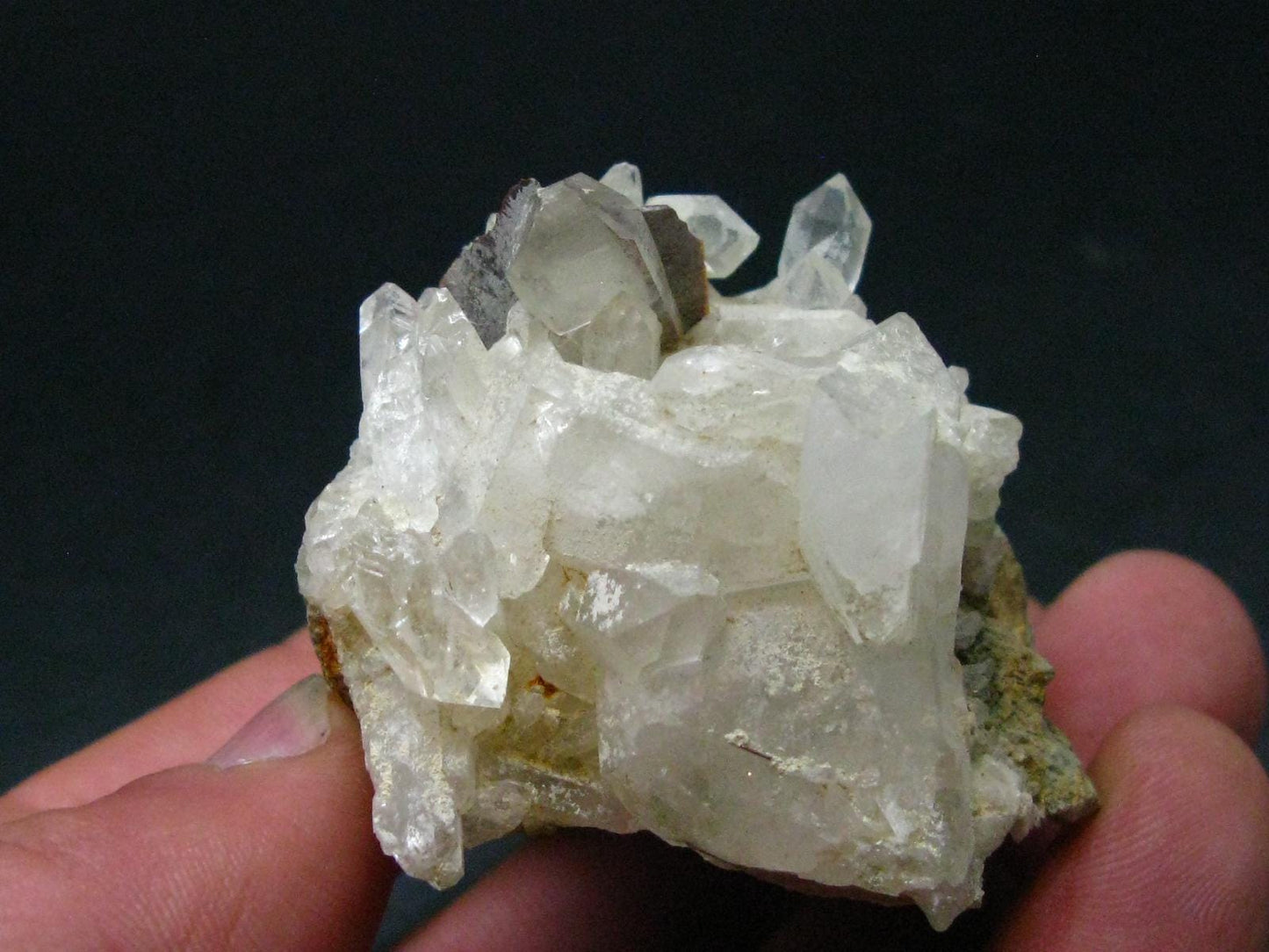 Large Brookite On Quartz Cluster From Pakistan - 75.26 Grams - 2.6"