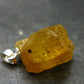 Heliodor (Yellow Beryl) Crystal Silver Pendant From Brazil - 0.9" - 3.61 Grams