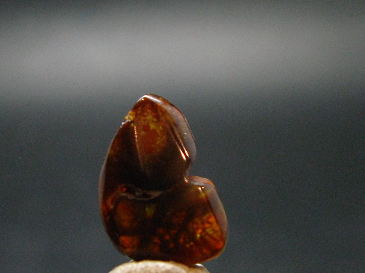 Fire Agate Crystal From Mexico - 0.6" - 1.33 Grams