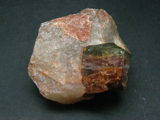 Watermelon Tourmaline in Quartz Cluster From Madagascar - 2.1" - 79.6 Grams