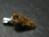 Rare Herderite Crystal Silver Pendant from Brazil - 0.8" - 1.31 Grams