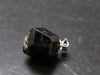 Sharp Black Melanite Andradite Garnet Silver Pendant From Mali - 0.8" - 3.65 Grams