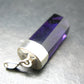 Genuine Rich Purple Faceted Amethyst Silver Pendant From Brazil - 2.1" - 14.48 Grams