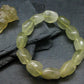 Libyan Tektite Glass Genuine Bracelet ~ 7.5 Inches ~ 18mm Tumbled Beads
