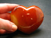 Carnelian Agate Heart From Madagascar - 2.7"