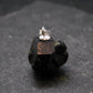 Sharp Black Melanite Andradite Garnet Silver Pendant From Mali - 0.7" - 3.92 Grams