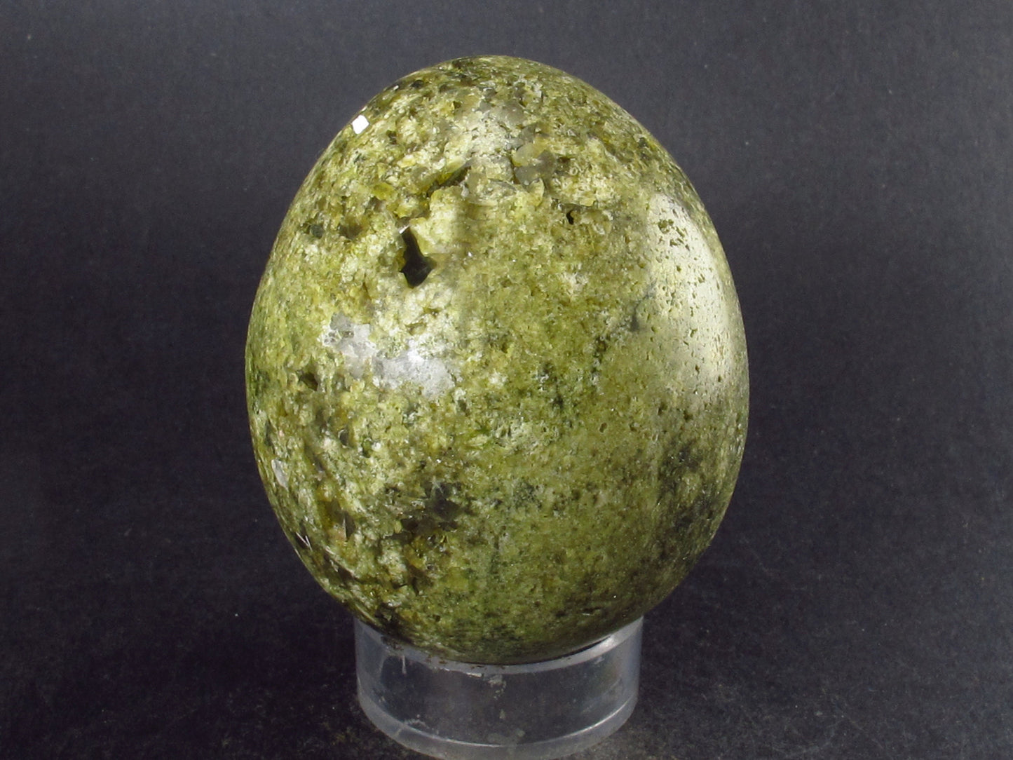 Nice Rare Epidote Egg From Peru - 2.6"