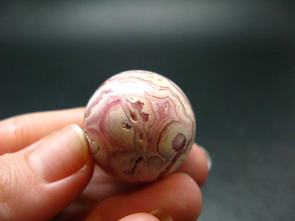 Rhodochrosite Sphere Ball from Argentina - 1.0" - 31.0 Grams
