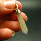 Gem Libyan Desert Glass Tektite Pendant Sterling Silver from Libya - 1.5" - 2.55 Grams