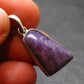 Rare High-Quality Charoite Pendant In SS From Russia - 1.2" - 3.47 Grams
