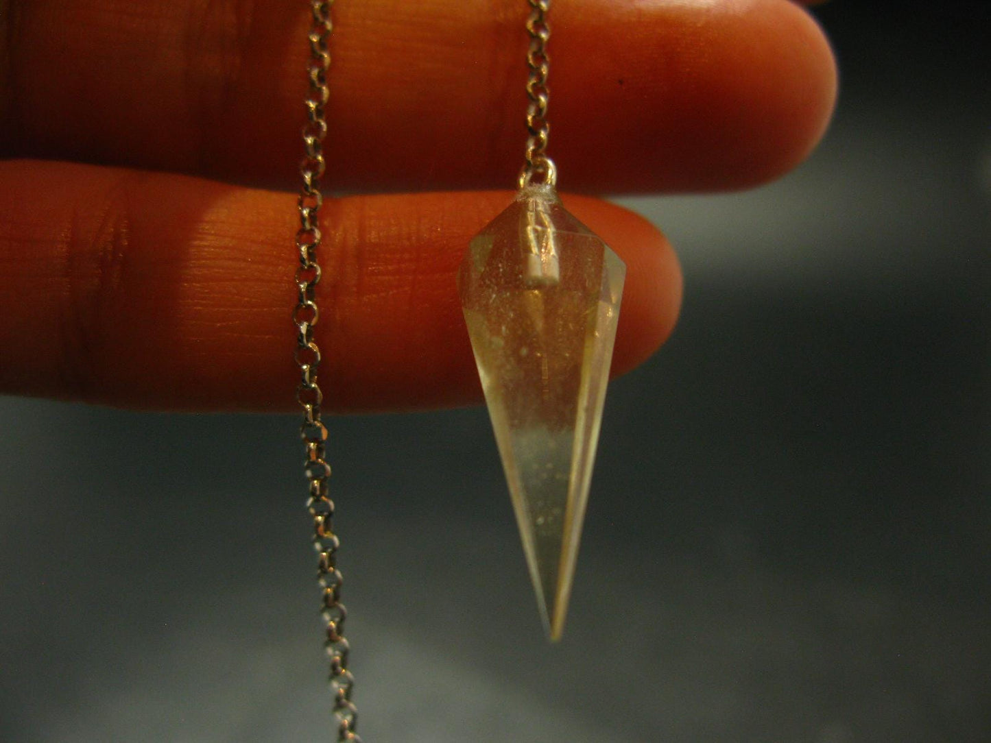 Natural Gem Polished Libyan Desert Glass Tektite Pendulum from Libya - 1.9 Grams