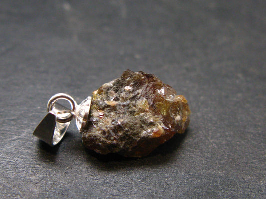 Sphalerite 925 Silver Pendant from Spain - 0.6" - 4.65 Grams
