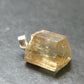Golden Scapolite Silver Pendant From Tanzania - 0.9" - 3.42 Grams