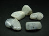 Lot of 5 tumbled natural Moonstone (Orthoclase Feldspar) crystals from India