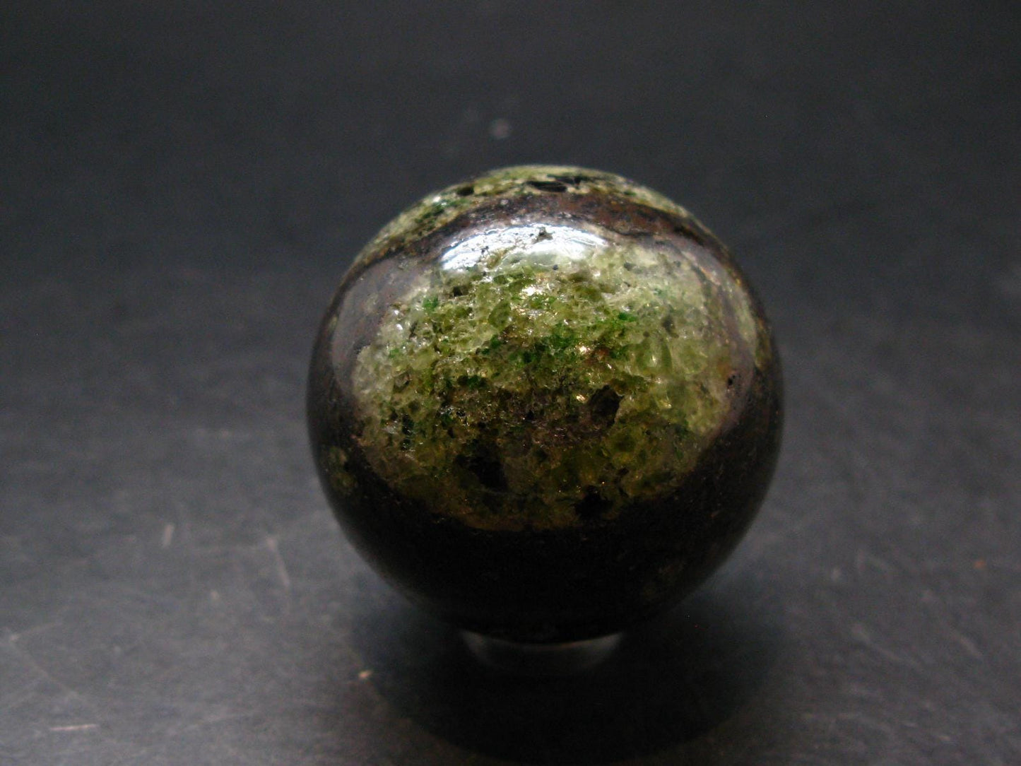 Peridot Olivine Sphere from Arizona, USA - 1.6" - 101.01 Grams