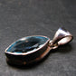 Blue Topaz Sterling Silver Pendant From Brazil - 0.9" - 2.66 Grams