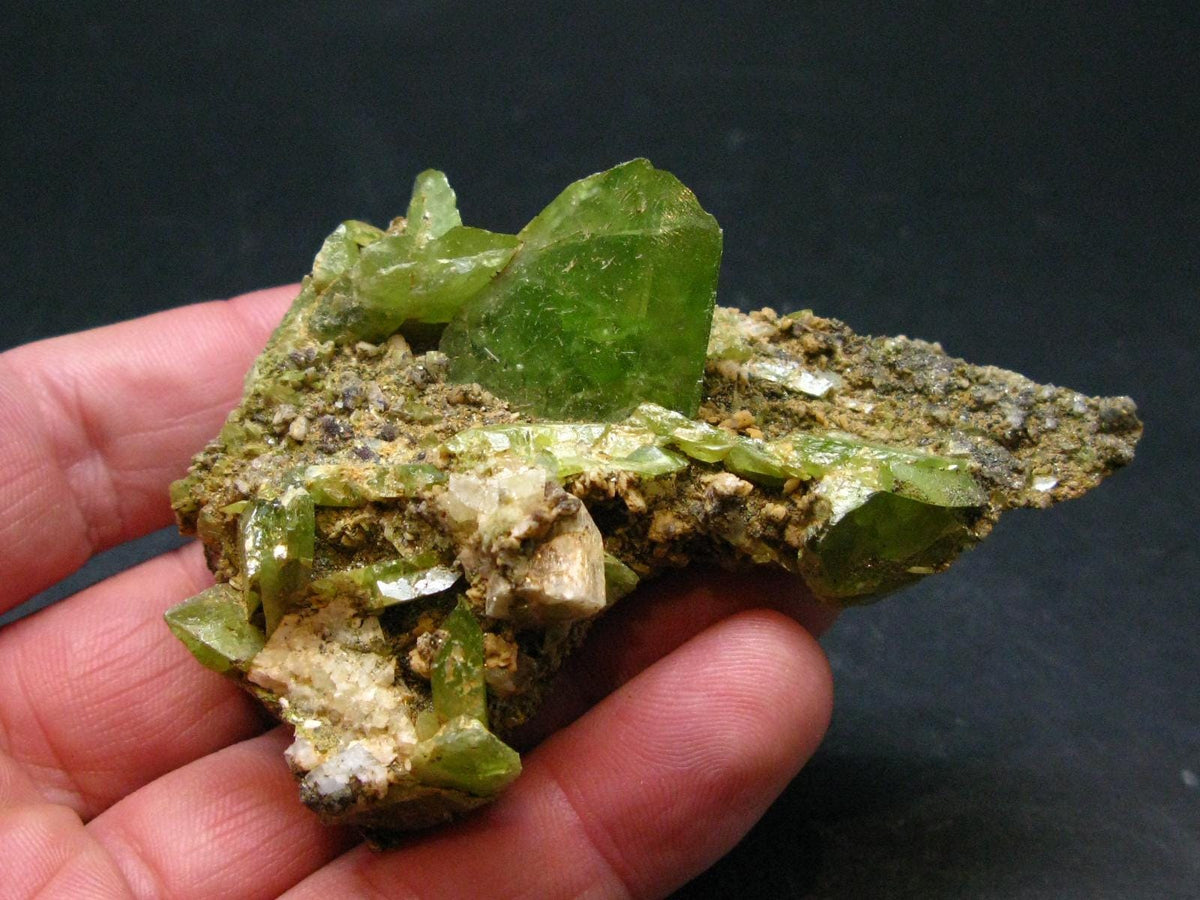 Rare Titanite Sphene Crystal Cluster From Madagascar - 3.3"
