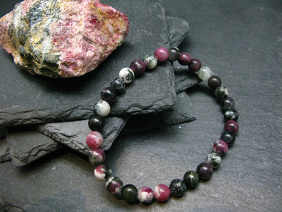 Eudyalite Eudialyte & Aegirine Genuine Bracelet ~ 7 Inches ~ 6mm Round Beads