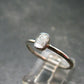 Muonionalusta Meteorite Sterling Silver Ring from Sweden - 1.68 Grams - Size 9