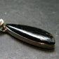 Very Rare Sterling Silver Nuumite Nuummite Pendant From Greenland - 1.8" - 6.27 Grams