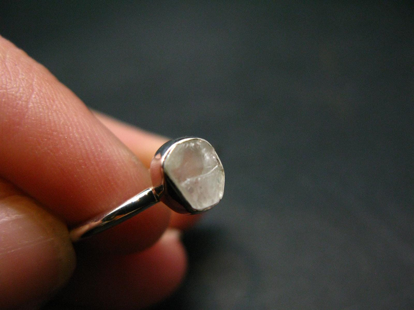 Phenakite Phenacite Sterling Silver Size 7 Ring from Russia - 1.79 Grams