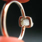 Euclase Crystal Silver Ring From Brazil - Size 6 - 1.98 Grams