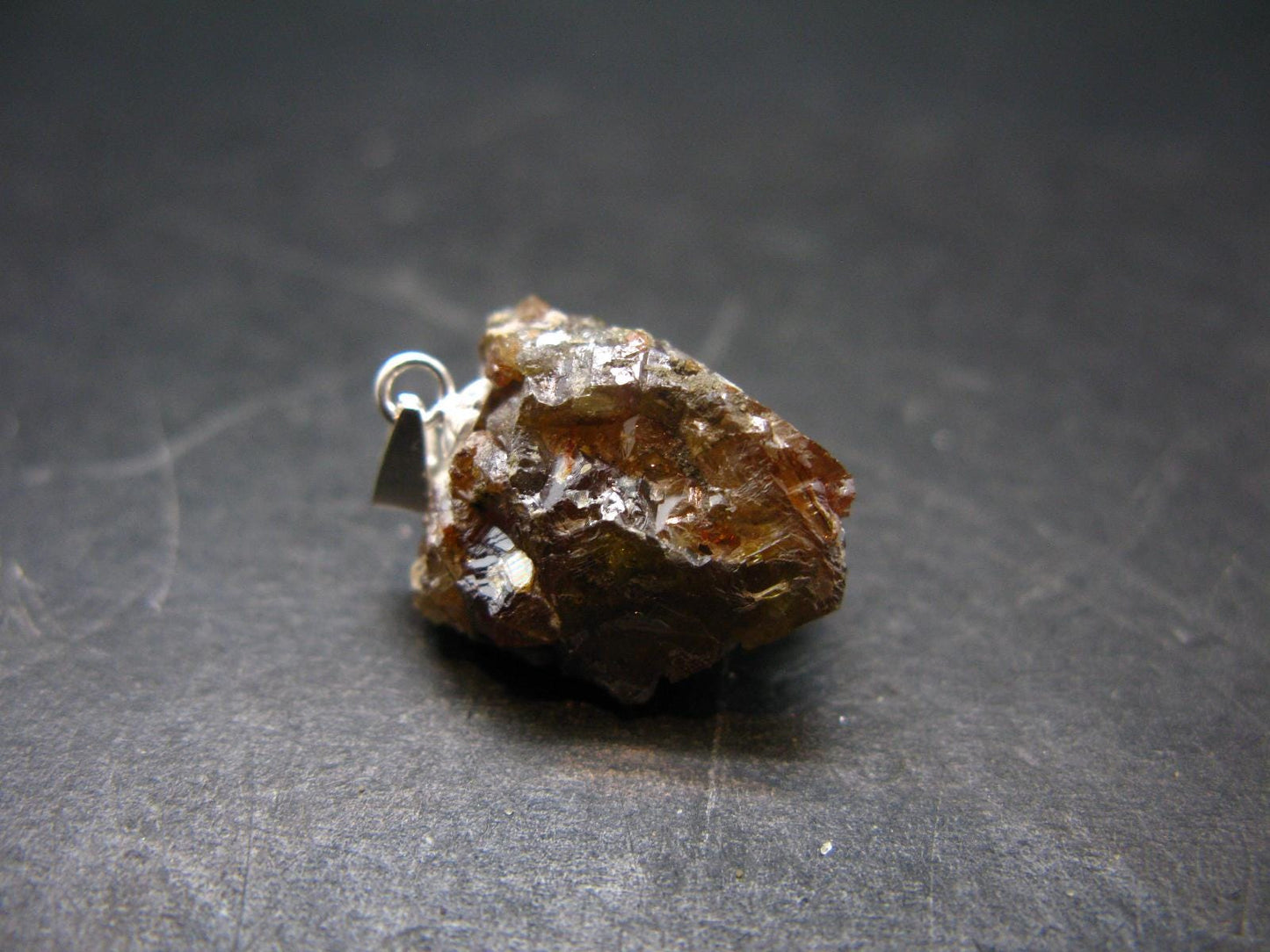 Sphalerite 925 Silver Pendant from Spain - 0.8" - 4.84 Grams